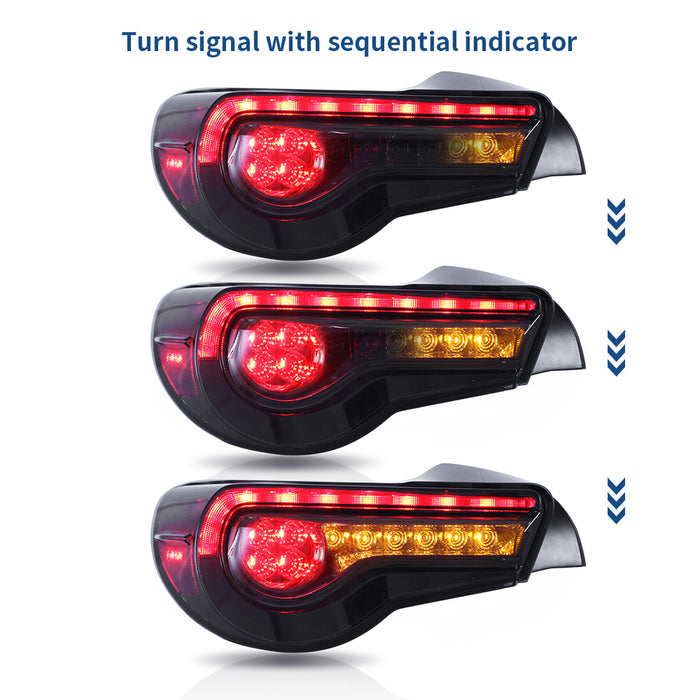 VLAND LED-Rückleuchten für Toyota 86 GT86, Subaru BRZ, Scion FRS 2012–2020. Rückleuchten