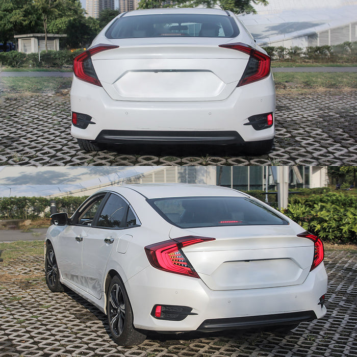 VLAND LED Taillights For 2016-2019 Honda Civic Sedan 10th Gen
