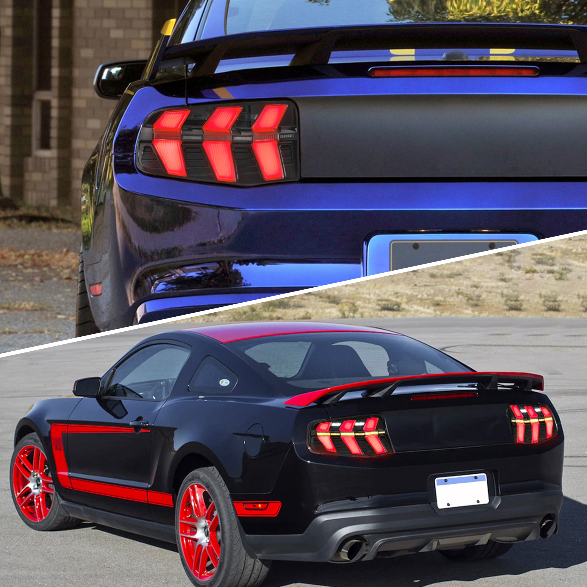 VLAND LED Taillights For 2010 2011 2012 Ford Mustang