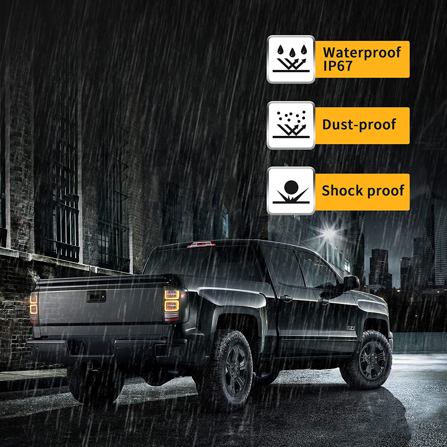 VLAND LED Tail lights For 2014-2018 Chevrolet Silverado 1500 2500HD 3500HD