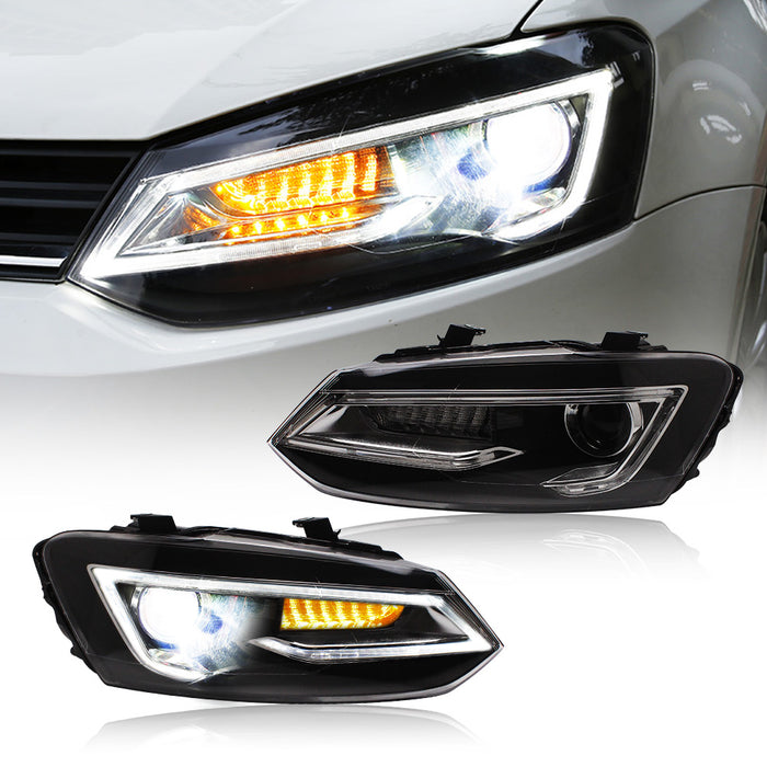 VLAND LED Headlights For Volkswagen Polo MK5 2009-2017