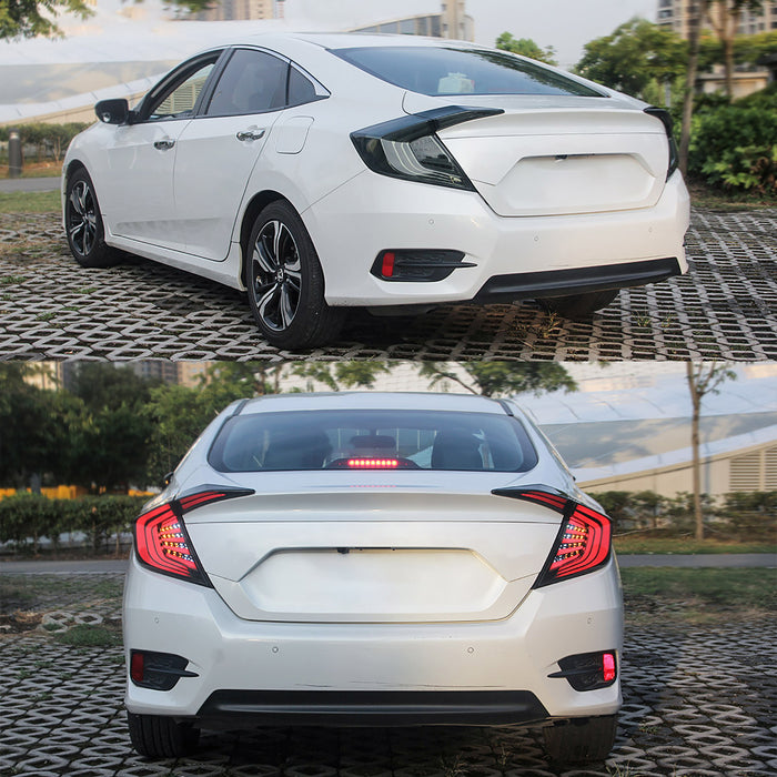 VLAND LED Taillights For 2016-2019 Honda Civic Sedan 10th Gen