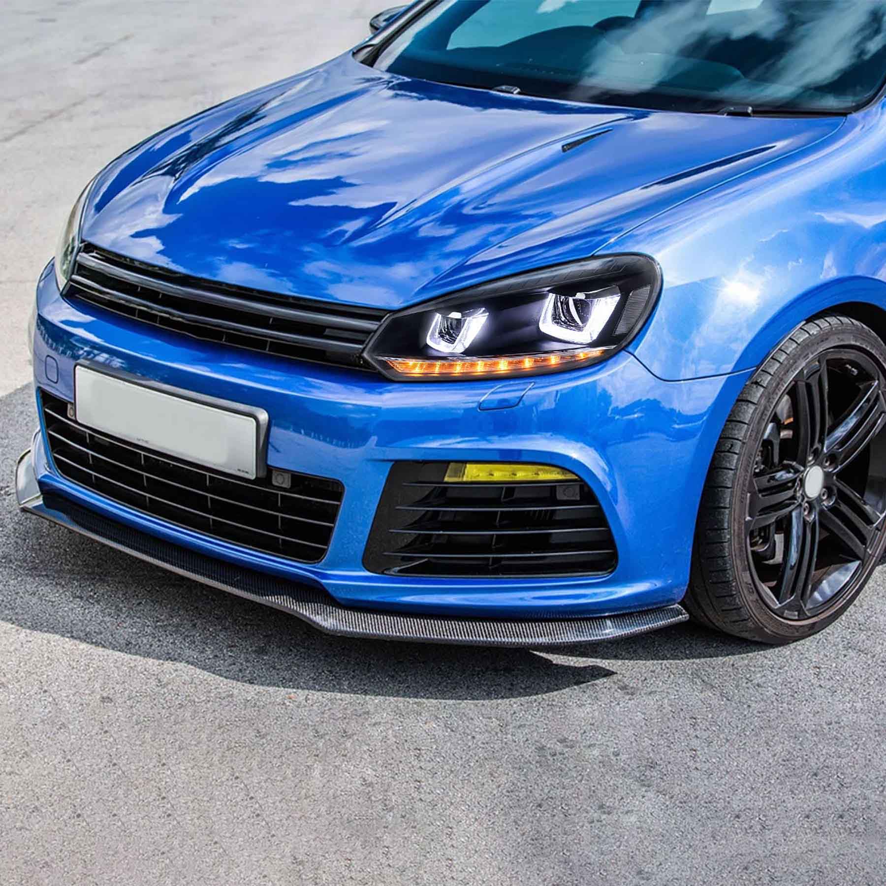 <t0>LAND  LED  HeadlighTs  For  Golf  Mk6 2009-2014 Halogen  Models (Europe  is (2008-2012)