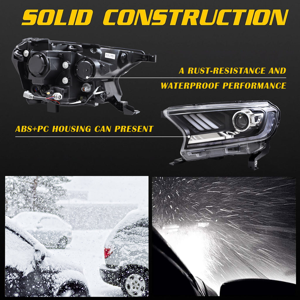 VLAND LED Headlights For Ford Ranger T6 2015-2020 (PX MkII, PX MkIII)