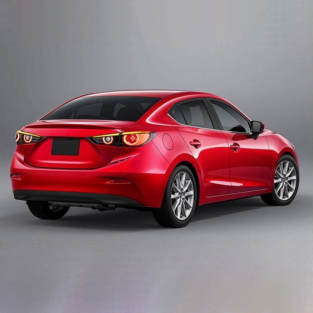 Luces traseras LED VLAND para Mazda 3 Sedan 2014-2018 con señal de giro secuencial