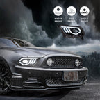 VLAND LED Projector Headlights For 2010-2014 Ford Mustang