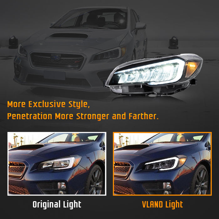 VLAND スバル WRX 2015-2021 用 LED ヘッドライト