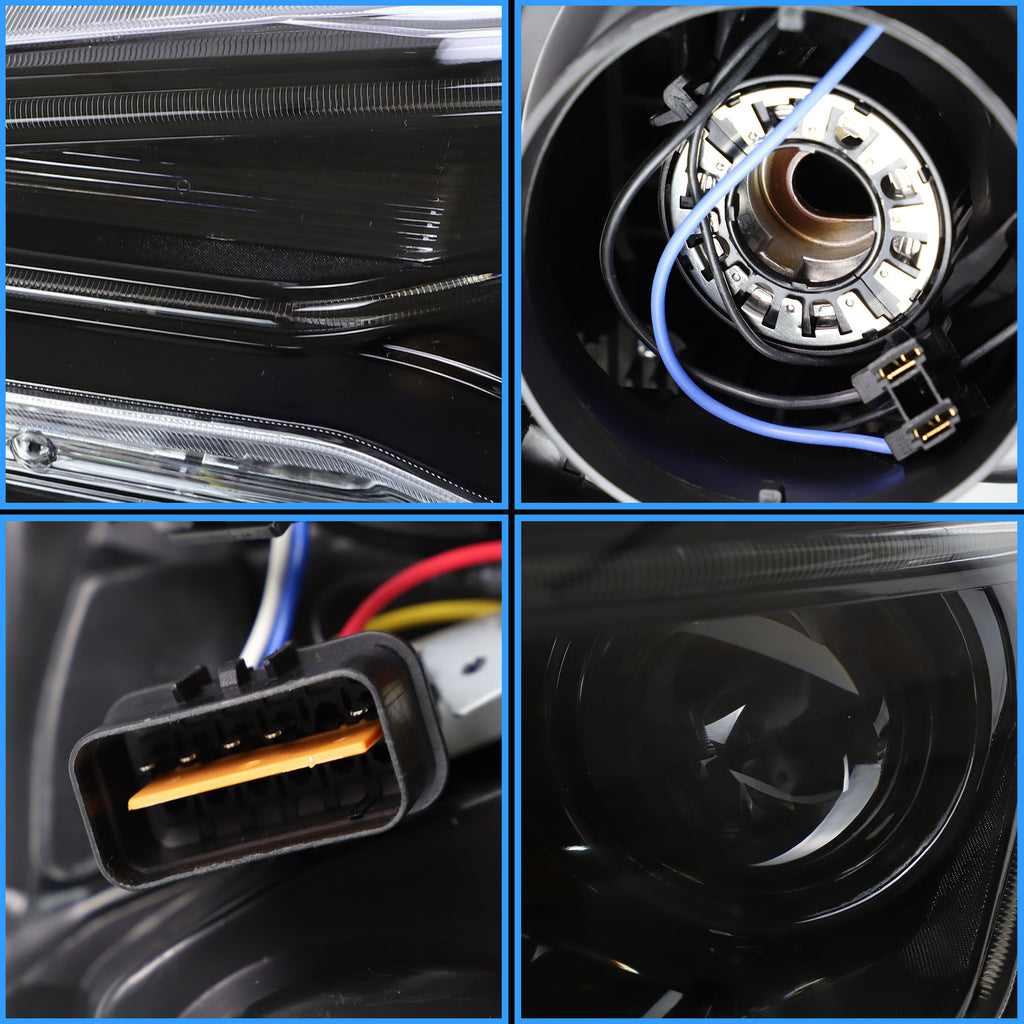 <<t18>0>LAND  LED  HeadlighTs  For 2008-2017 MiTsubishi  Lancer /evo  x