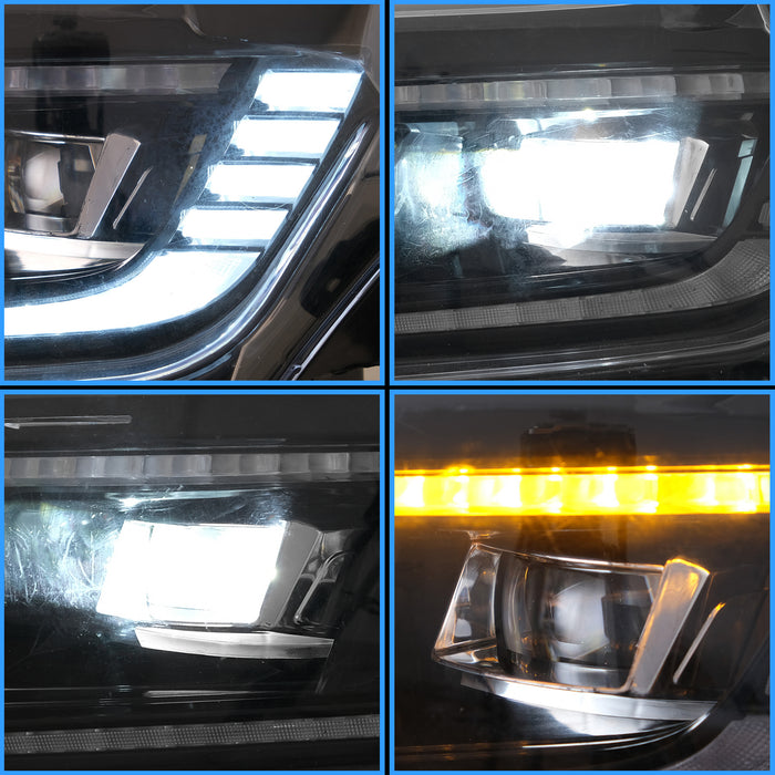 Faros delanteros con proyector LED VLAND para Chevrolet [chevy] Camaro 2016-2018