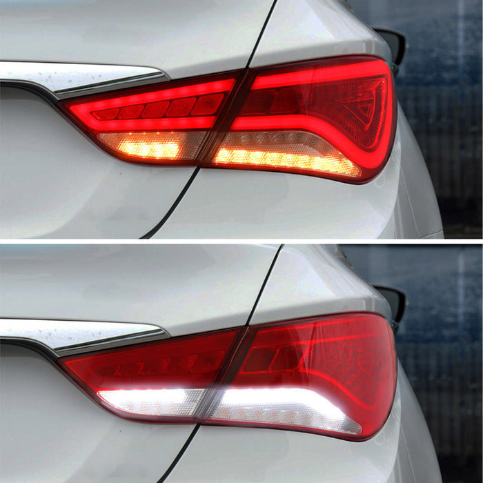 Fanali posteriori VLAND LED adatti per Hyundai Sonata 2011-2014 Aftermarket gruppo luci posteriori