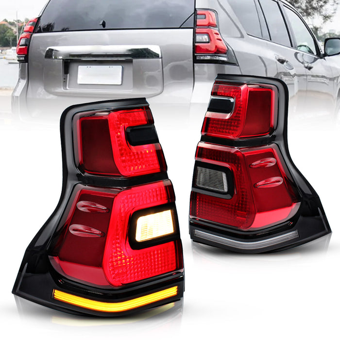Feux arrière VLAND Full LED pour Toyota Land Cruiser Prado 2010-2016 clignotants avec indicateurs séquentiels feux arrière de rechange