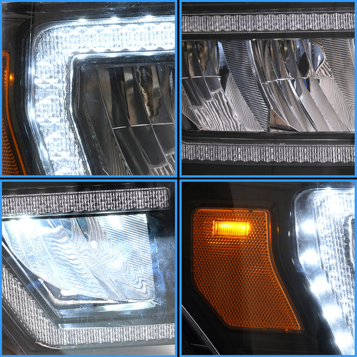 Faros delanteros LED completos VLAND para Ford F150 2009-2014