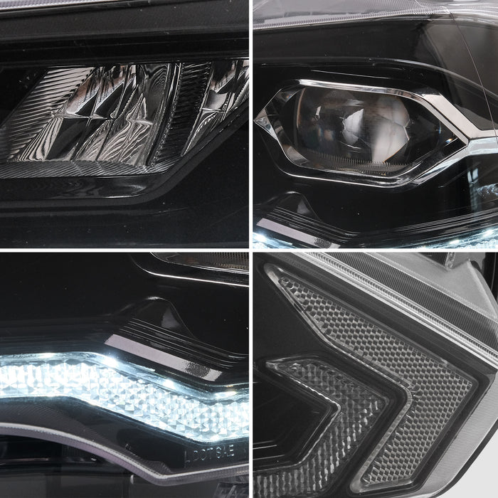 VLAND LED Projector Headlights For Ford Mustang 2018-2023 Aftermarket Front Lamps