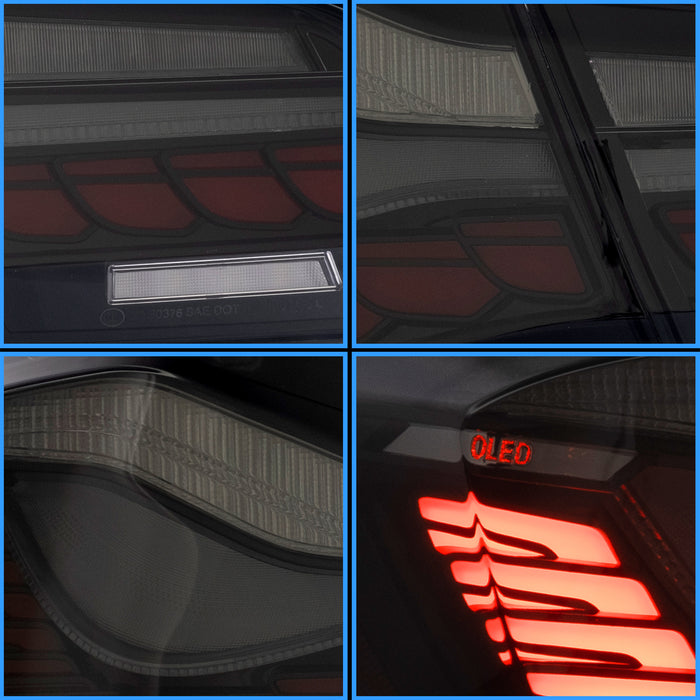 Luces traseras VLAND OLED para BMW 5-Series 2010-2017 F10 F18 6th Gen, lámparas traseras del mercado de accesorios