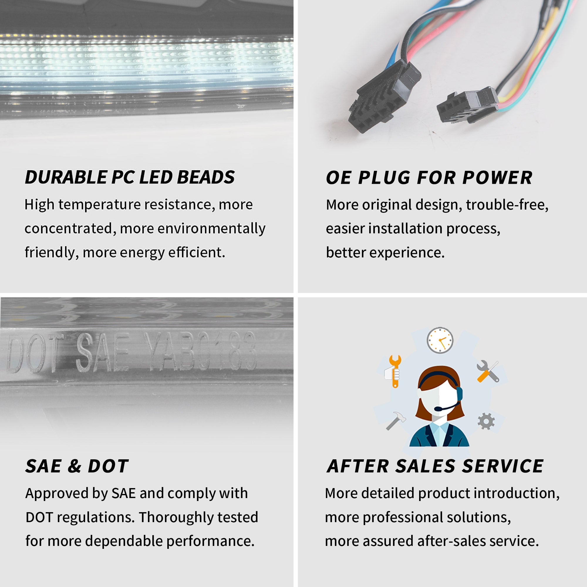 Feux arrière LED VLAND pour Golf 6 MK6 2009-2014 avec séquentiel (l'Europe est 2008-2012)