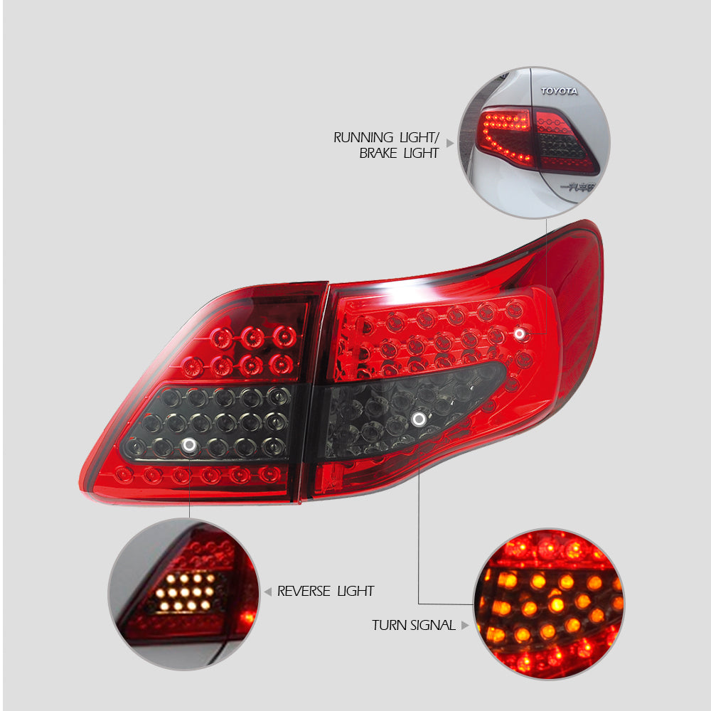 VLAND LED Taillights For 2008-2010 Toyota Corolla