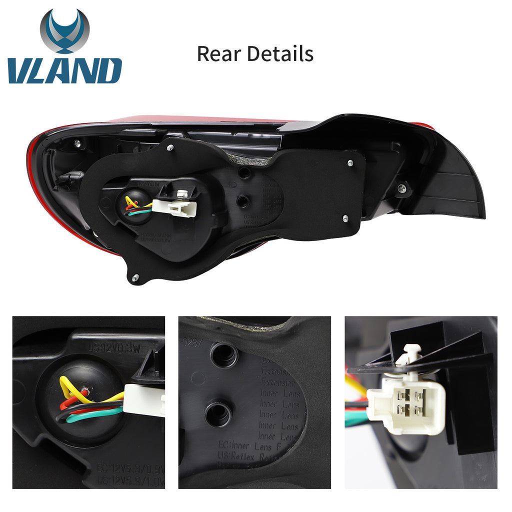Luces traseras LED VLAND para Toyota 86 gt86/ Subaru brz/ Scion frs 2012-2020 montaje de luces traseras