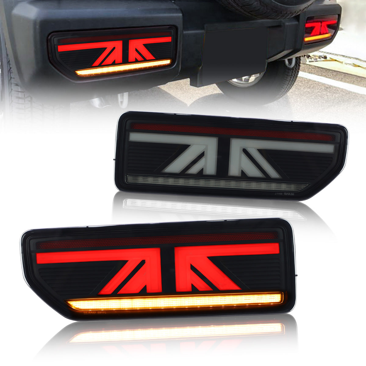 VLAND LED Taillights For Suzuki Jimny 2018-2023 Turn Signals With Sequential Indicators Aftermarket Rear Lamps