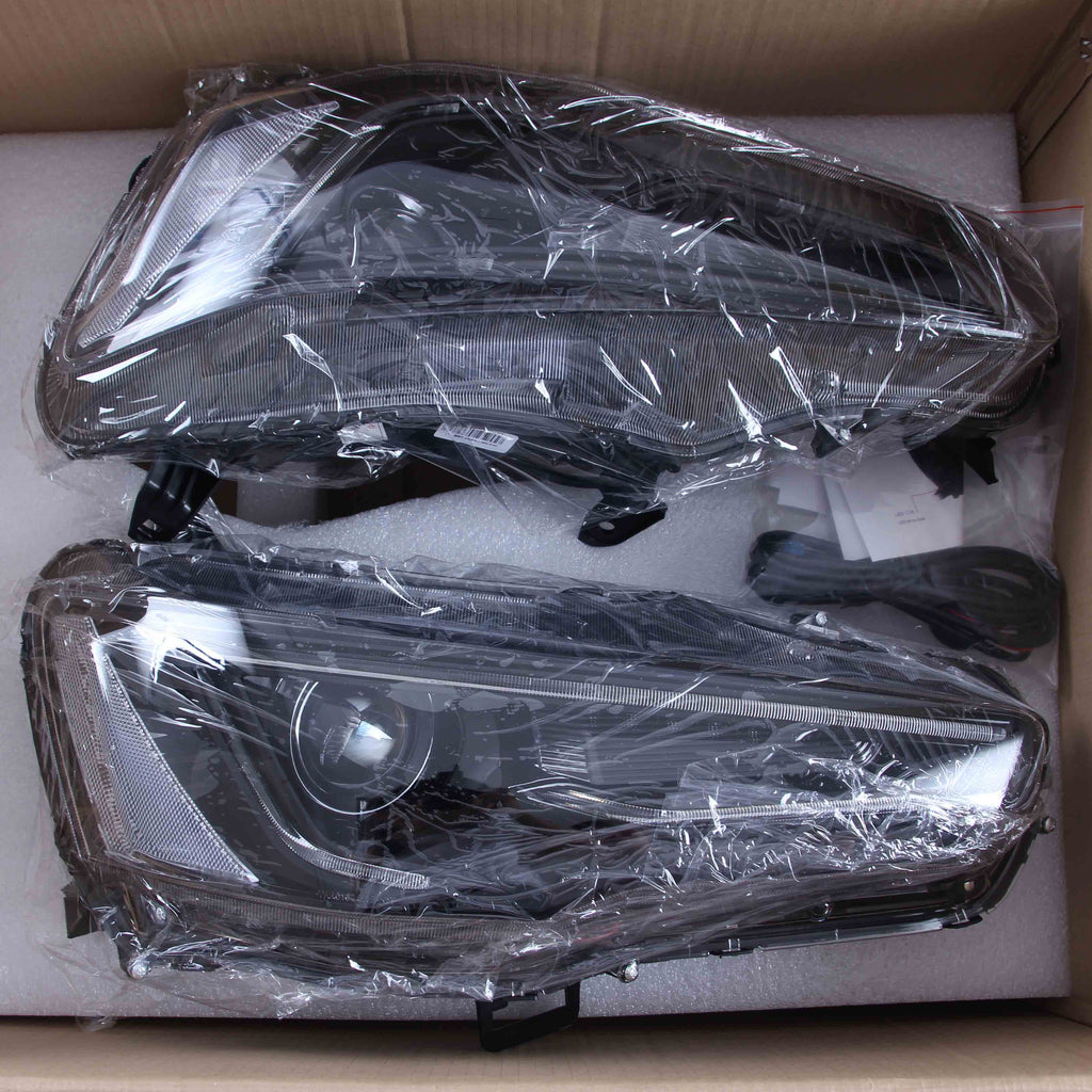 <<t18>0>LAND  LED  HeadlighTs  For 2008-2017 MiTsubishi  Lancer /evo  x