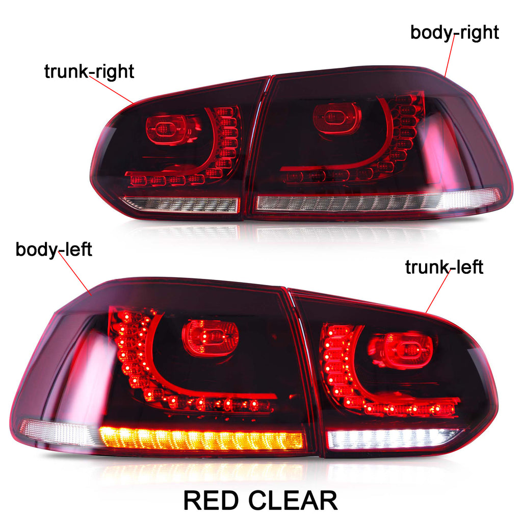 VLAND LED Tail light For Golf 6 MK6 2009-2014 [only one pcs]