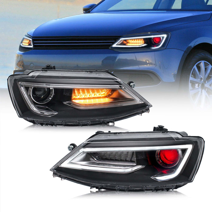 VLAND LED Headlights For Volkswagen Jetta MK6 2011-2018 Front Lights Assembly
