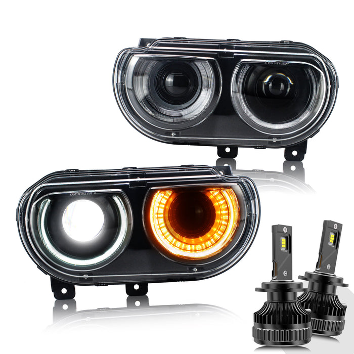 VLAND LED Headlights For Dodge Challenger 2008-2014 Front lights Assembly