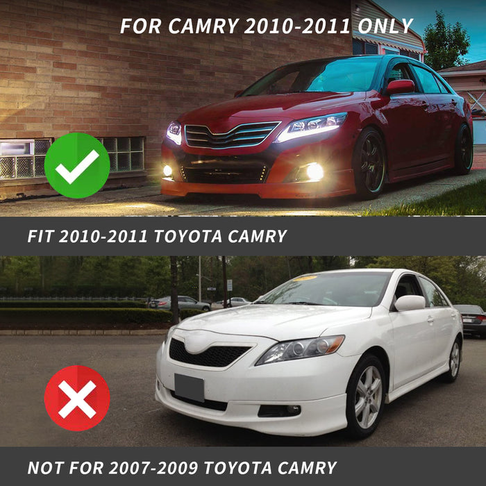 VLAND LED Headlights For 2010 2011 Toyota Camry U.S. Edition