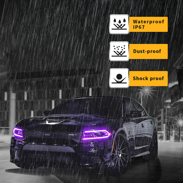 Fari LED VLAND RGB per modelli Dodge Charger alogeni 2015-2024