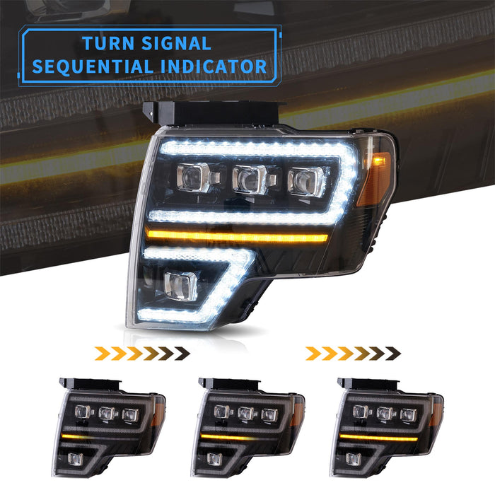 VLAND LED-Scheinwerfer für Ford F150 2009–2014. Scheinwerferbaugruppe