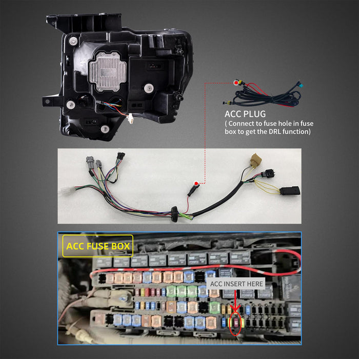 フォード F150 2009-2014 のヘッドランプ アセンブリのための VLAND LED のヘッドライト