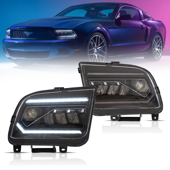 VLAND LED Headlights For Ford Mustang 2005-2009 Front Lights Assembly