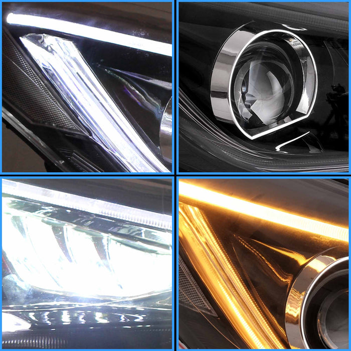 VLAND LED ヘッドライト 2011-2015 ヒュンダイ エラントラ セダンおよびクーペ フロント ライト用
