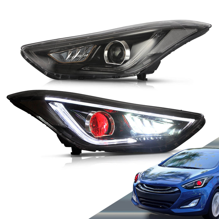 Faros delanteros LED VLAND para Hyundai Elantra Sedan/Coupe 2011-2015
