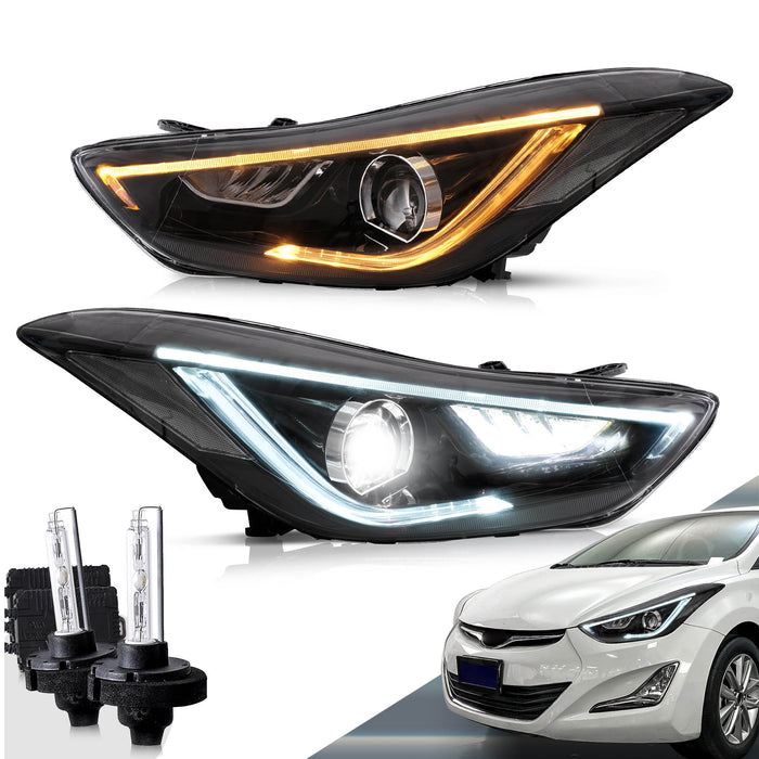 VLAND Phares LED pour Hyundai Elantra Berline/Coupé 2011-2015