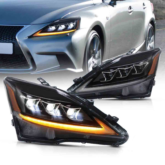 VLAND LED Headlights For 2006-2013 Lexus is250 is350 isf is200d is220d [XE20] Front Lights