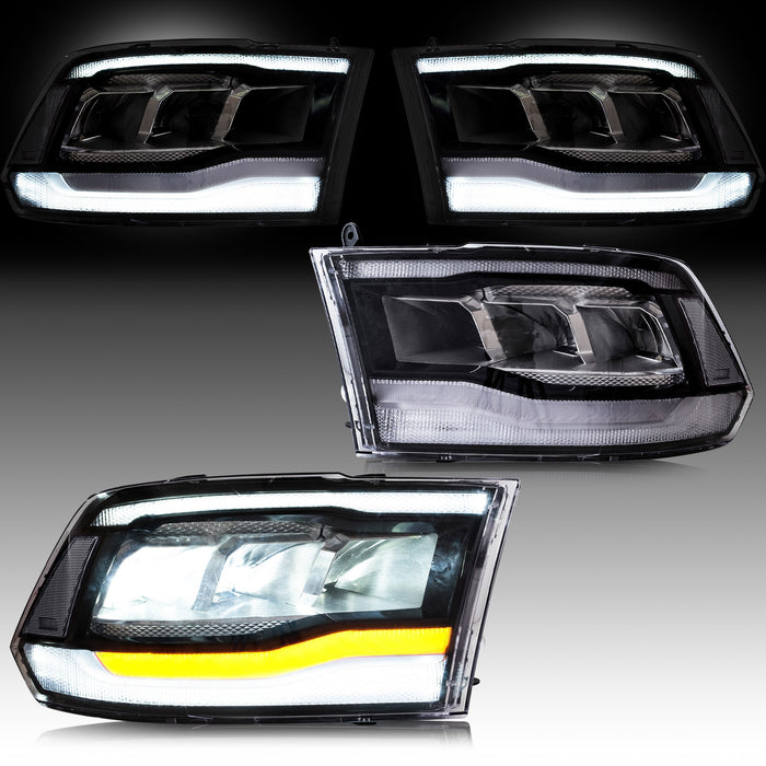 Faros delanteros LED VLAND para Dodge Ram 1500/2500/3500 2009-2018 Ram1500 Classic 2019-2021 luces delanteras del mercado de accesorios