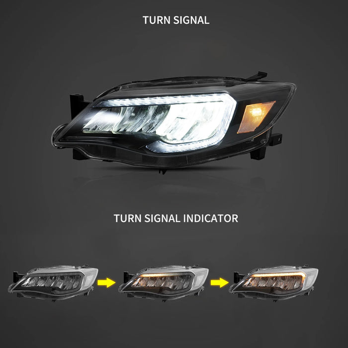 VLAND LED-Scheinwerfer für Subaru Impreza 2008–2011, WRX 2008–2014. Frontleuchten