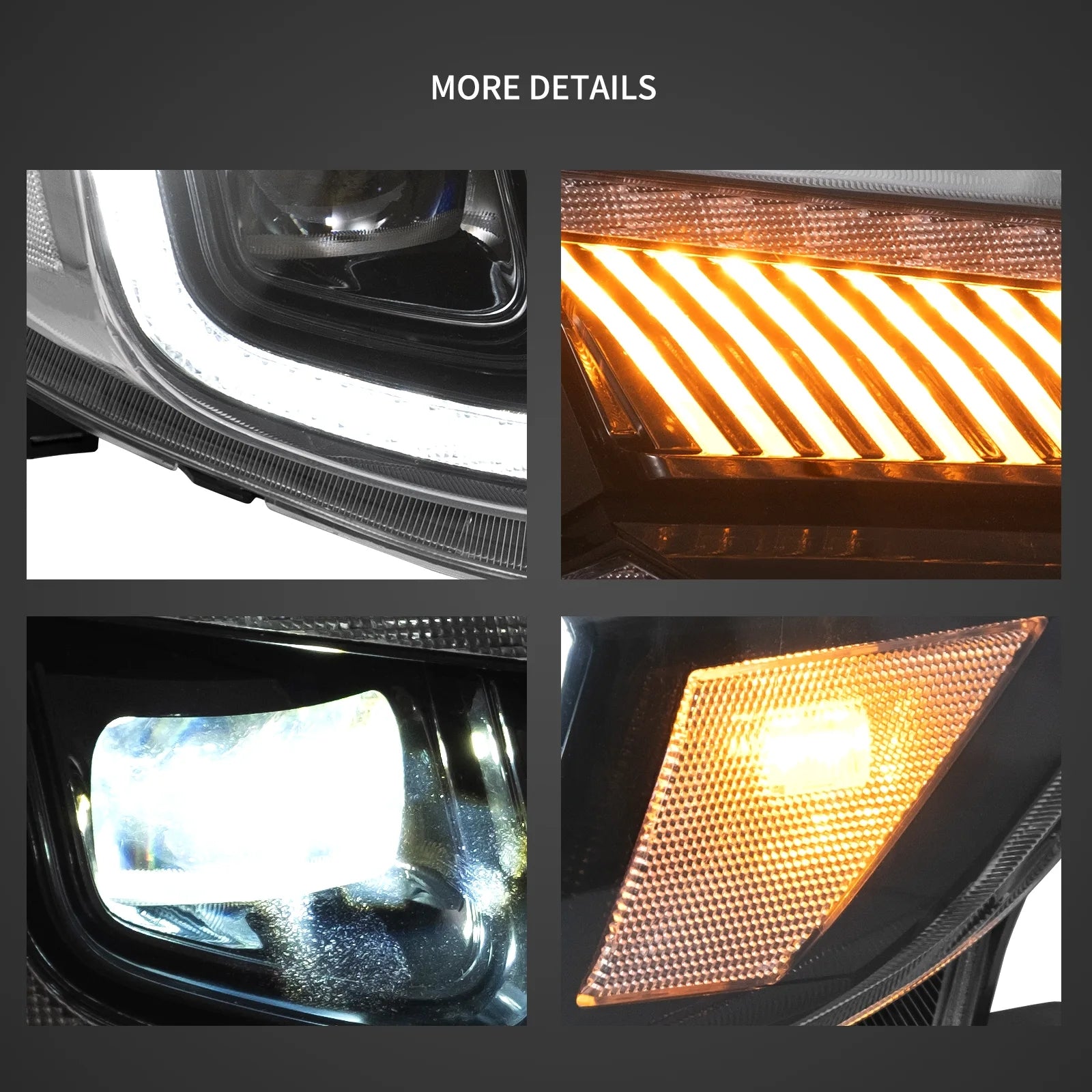 VLAND LED Headlights For 2008-2011 Subaru Impreza & 2008-2014 Wrx