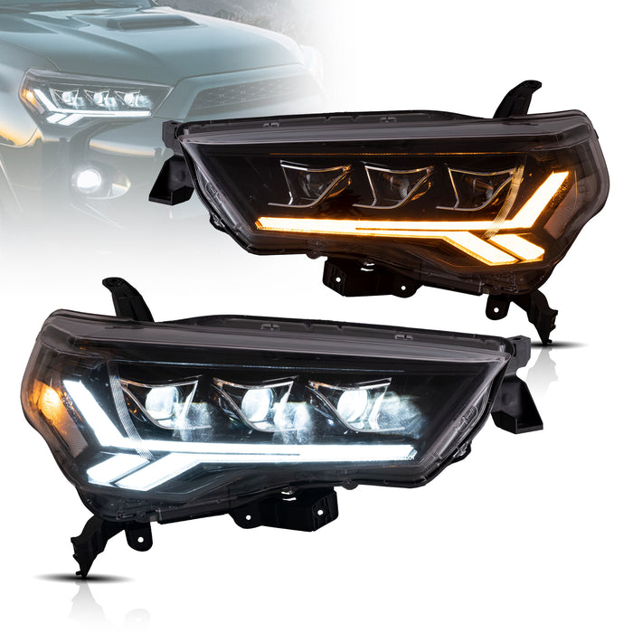 Faros delanteros LED VLAND para Toyota 4Runner 2014-2020, montaje de luces delanteras de 5ª generación