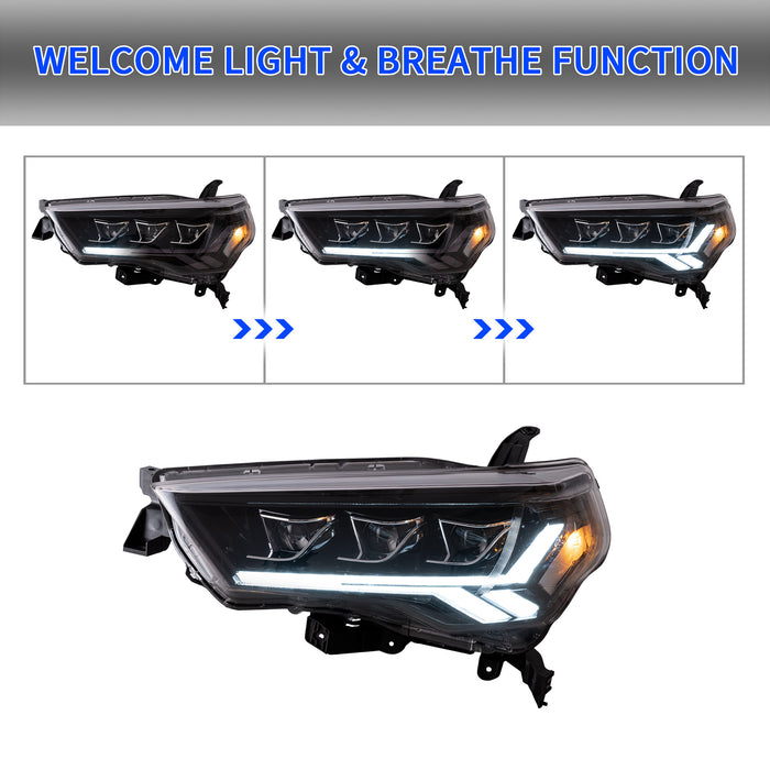 VLAND LED Headlights For 2014-2023 Toyota 4Runner Front Lights Assembly
