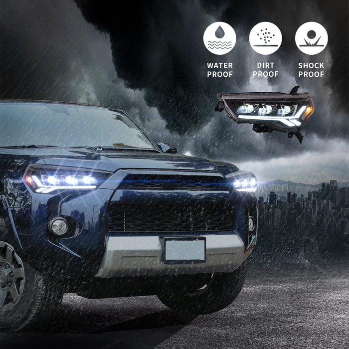 Phares LED VLAND pour Toyota 4Runner 2014-2020 5ème génération de feux avant