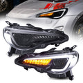 Faros delanteros de proyector LED VLAND para Toyota 86 GT86 y Subaru BRZ y Scion FRS 2012-2020 con señales de giro secuenciales luces delanteras del mercado de accesorios