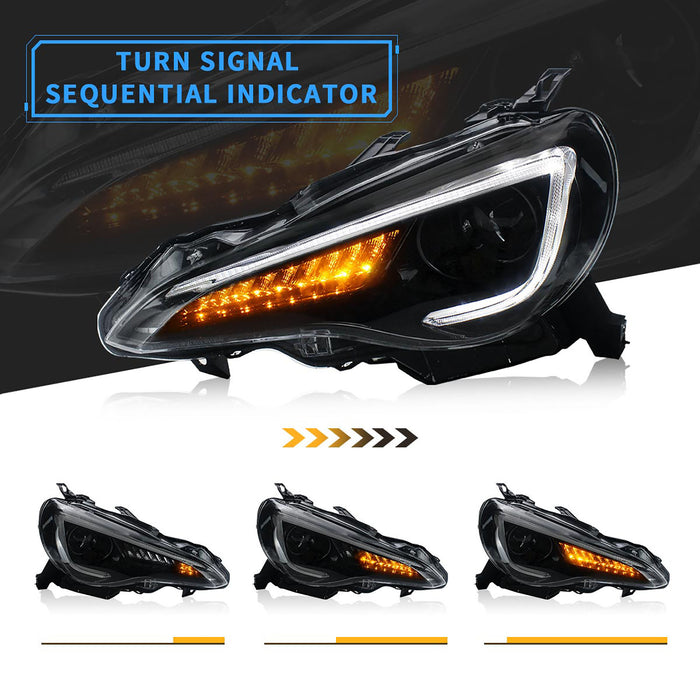 VLAND LED Headlights+Taillights For 2012-2020 Toyota 86 GT86, Subaru BRZ, Scion FRS