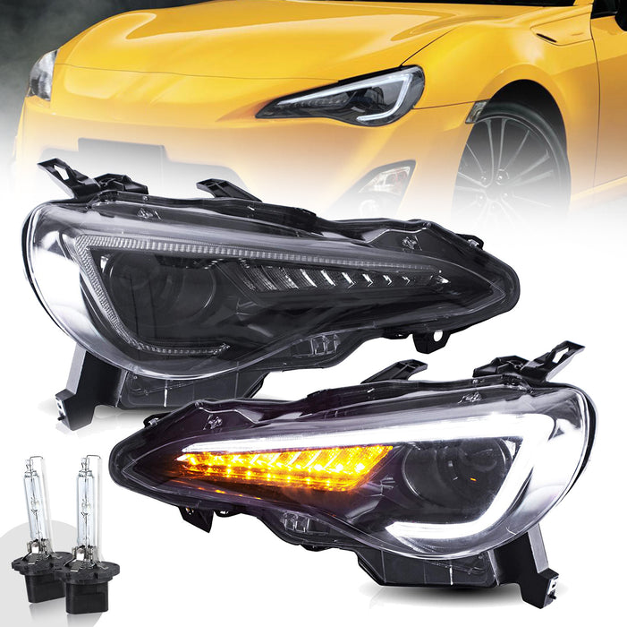 VLAND LED Headlights For 12-16 Scion Frs/ 12-21 Toyota 86 GT86/ 13-21 Subaru Brz Front Lights Assembly