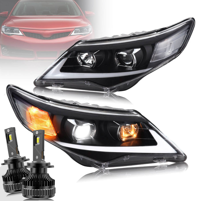 VLAND LED phares pour Toyota Camry 2012 2013 2014 lampes avant
