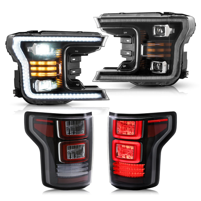 VLAND LED Headlights Tail Lights For 2018-2020 Ford F150