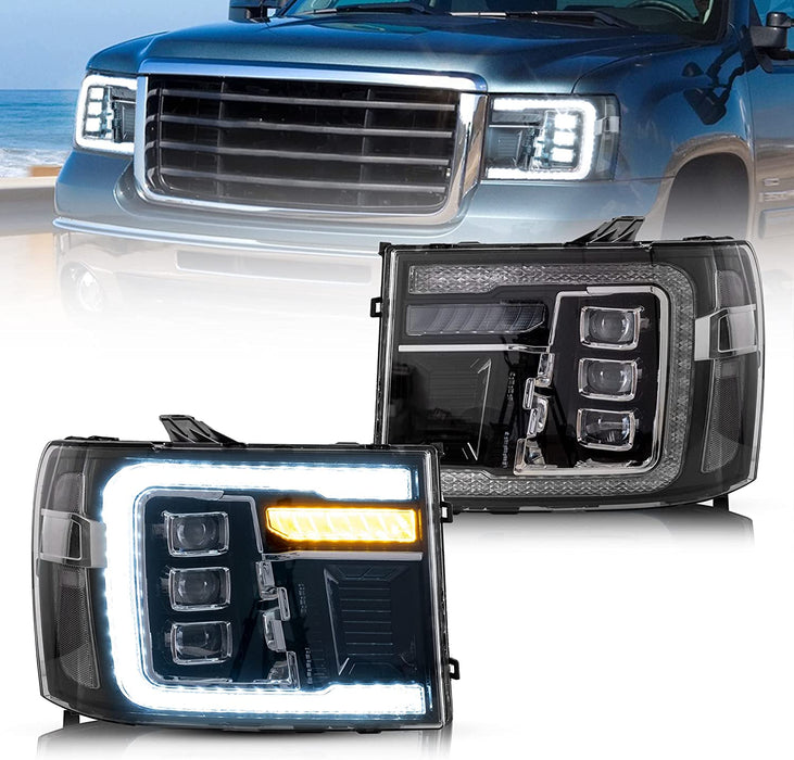 VLAND LED Headlights For 2007-2013 GMC Sierra 1500 2500HD 3500HD