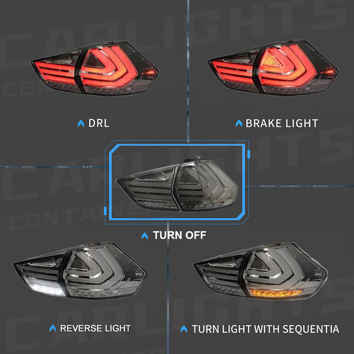 VLAND LED Tail Lights For 2014-2019 Nissan Rogue Rear Lamps Assembly