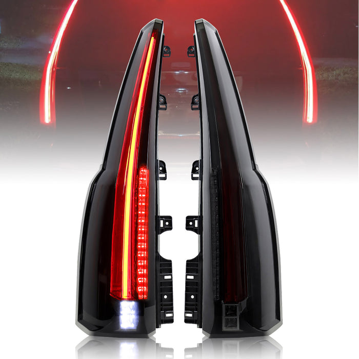 VLAND Feux arrière LED pour Chevrolet Suburban & Tahoe 2015-2020 Assemblage de feux arrière [clignotant rouge]
