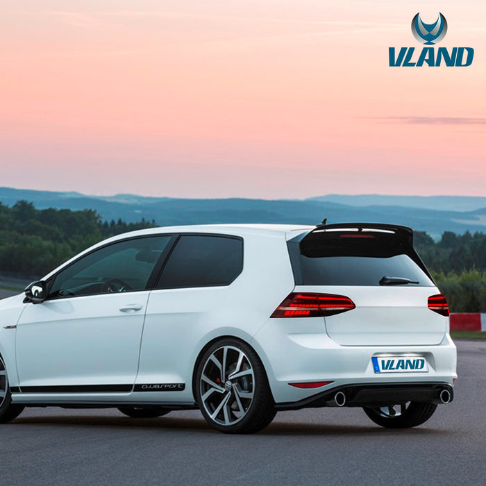 VLAND LED-Rücklichter für 2015–2021 Volkswagen Golf 7 MK7 MK7.5, passend für Schrägheck (Europa ist 2013–2019).